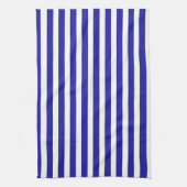 Linge De Cuisine Larges Rayures Bleues et Blanches (Vertical)