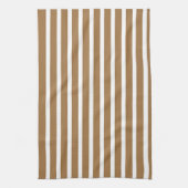 Linge De Cuisine Larges Rayures Marron (Vertical)
