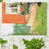 Linge De Cuisine Larsson - Brita avec chat et sandwich (Plié)