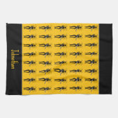 Linge De Cuisine L'Art Africain, Guitaristes Silhouette (Horizontal)