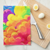 Linge De Cuisine L'Art Cloudscape coloré (Quart Plié)