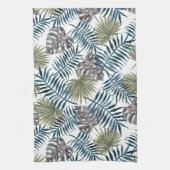 Linge De Cuisine L'art de l'aquarelle des Feuilles de Mauve verte (Vertical)