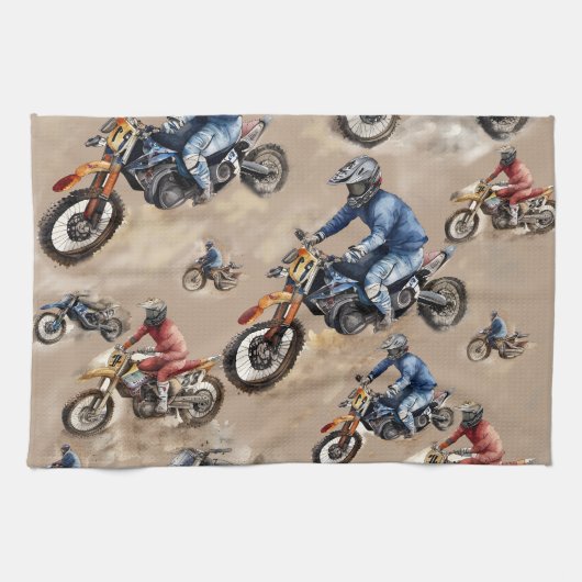 Linge De Cuisine L'art hors-route de Motocross (Horizontal)
