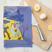 Linge De Cuisine L'Assistant D'Oz™ | Forêt hantée d'Halloween (Quart Plié)