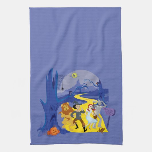 Linge De Cuisine L'Assistant D'Oz™ | Forêt hantée d'Halloween (Vertical)