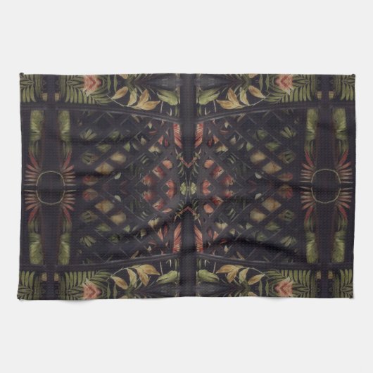 Linge De Cuisine Latticework tropical (Horizontal)