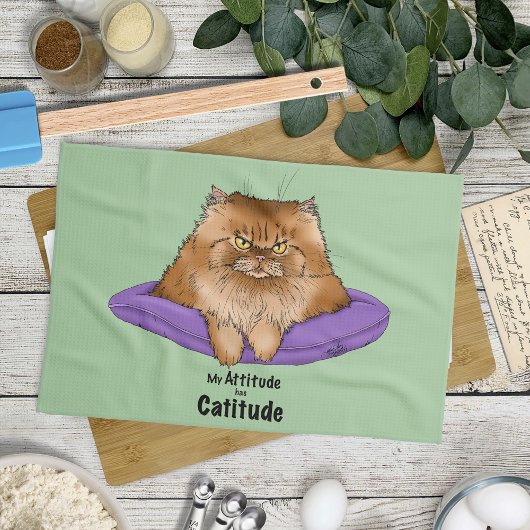 Linge De Cuisine L'attitude a une Catitude