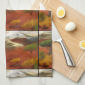Linge De Cuisine L'Aube Extérieure Australienne L'Art Abstrait (Quart Plié)