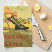 Linge De Cuisine L'Australien vintage échoue l'affiche (Quart Plié)
