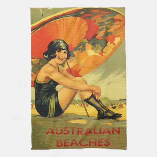 Linge De Cuisine L'Australien vintage échoue l'affiche (Vertical)