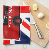 Linge De Cuisine L'autobus de rouge de Londres (Quart Plié)