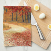 Linge De Cuisine l'automne dans la forêt (Quart Plié)