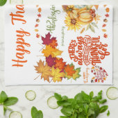 Linge De Cuisine L'automne de Thanksgiving Friendsgiving | (Plié)