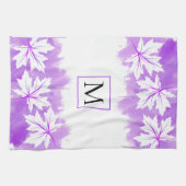 Linge De Cuisine Lavage à l'eau violet de la feuille d'érable blanc (Horizontal)