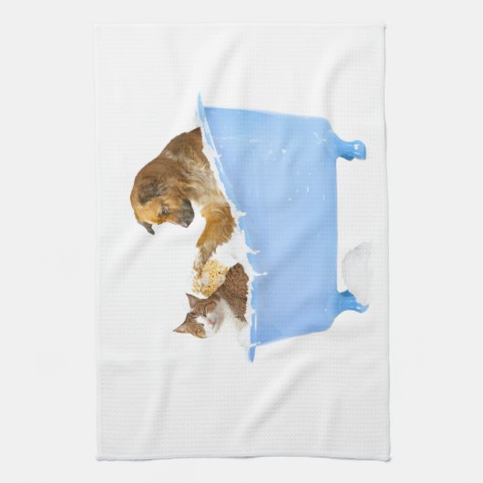 Linge De Cuisine Lavage de chat (Vertical)