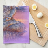 Linge De Cuisine lavande aura buddha (Quart Plié)