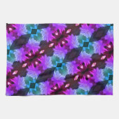 Linge De Cuisine Lavande Clematis Fleur Nichée Dans Trellis (Horizontal)