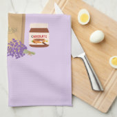 Linge De Cuisine Lavande du marché français (Quart Plié)