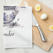 Linge De Cuisine Lavande en bleu de Delft  (Quart Plié)