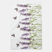 Linge De Cuisine Lavande et papillons (Vertical)