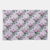 Linge De Cuisine Lavande et Roses pourpres sur vignes (Horizontal)
