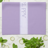 Linge De Cuisine Lavande Lumière Personnalisable Purple (Plié)