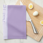 Linge De Cuisine Lavande Lumière Personnalisable Purple (Quart Plié)