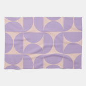 Linge De Cuisine Lavande Motif moderne du milieu du siècle (Horizontal)