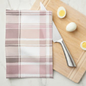 Linge De Cuisine Lavande Rose Crème Brun Rayures Mariage (Quart Plié)