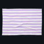 Linge De Cuisine Lavande triée<br><div class="desc">Pastel rayures violettes et blanches</div>