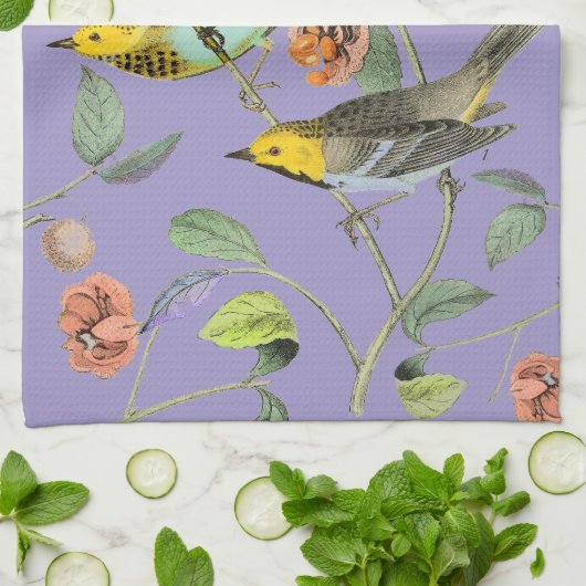 Linge De Cuisine Lavande vintage (Plié)