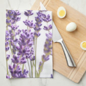 Linge De Cuisine Lavande violette #1 #décoration #art (Quart Plié)