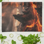 Linge De Cuisine Lave volcanique (Plié)