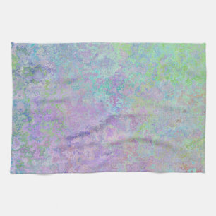 Linge De Cuisine Lavender Dream Neon Pastel Encre d'alcool Abstrait