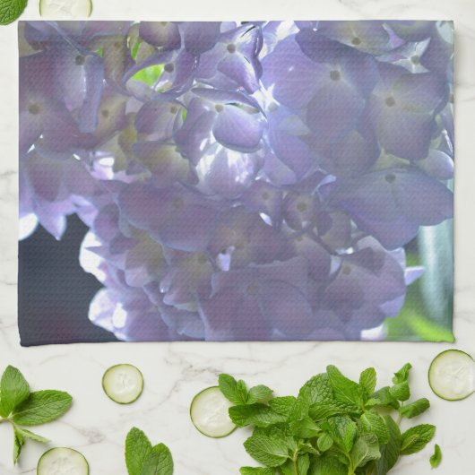 Linge De Cuisine Lavender Hydrangeas (Plié)