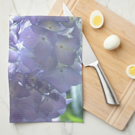 Linge De Cuisine Lavender Hydrangeas (Quart Plié)