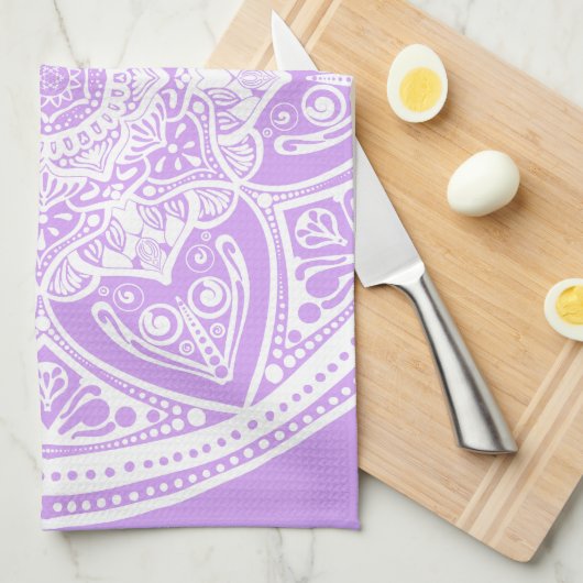 Linge De Cuisine Lavender Mandala (Quart Plié)