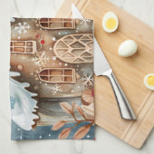 Linge De Cuisine Laver le tissu (Quart Plié)