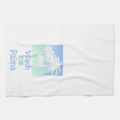 Linge De Cuisine Lavez Tropical Votre Palm Tree Beach Bleu Vert (Horizontal)