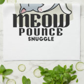 Linge De Cuisine Laze Furr Days - Cute Lazy Cats Design (Plié)