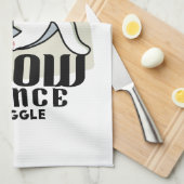 Linge De Cuisine Laze Furr Days - Cute Lazy Cats Design (Quart Plié)