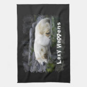 Linge De Cuisine Lazy arrive Ours Polaire (Vertical)