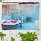 Linge De Cuisine ldp CEFALÙ - Sicile - plage - panorama (Plié)