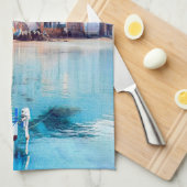 Linge De Cuisine ldp CEFALÙ - Sicile - plage - panorama (Quart Plié)