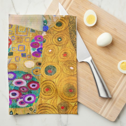 Linge De Cuisine Le Baiser de Gustav Klimt (Quart Plié)