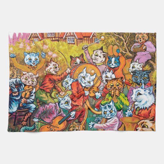Linge De Cuisine Le Band Joue, Louis Wain (Horizontal)