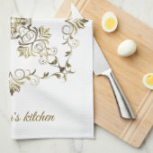 Linge De Cuisine Le baroque d'or. Nom (Quart Plié)