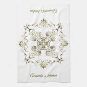 Linge De Cuisine Le baroque d'or. Nom (Vertical)