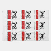 Linge De Cuisine Le battement continue - le coeur d'un batteur (Horizontal)