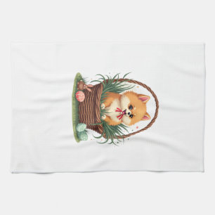 Linge De Cuisine Le bazar de Pâques de Gomi Vintage Chien de Pâques